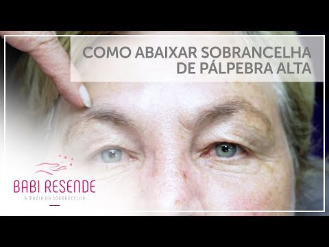 Curso design de sobrancelha #21: Como abaixar sobrancelha de pálpebra alta