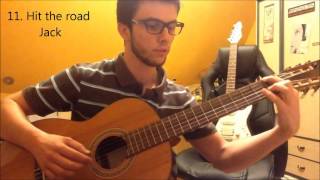 Video thumbnail of "Classical Guitar medley - 19 popular songs"