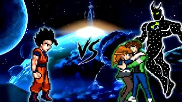 Mystic Gohan TP V3 OP (New) VS Ben 10 Ultimate Alien V2 OP (all form) in Jump Force Mugen