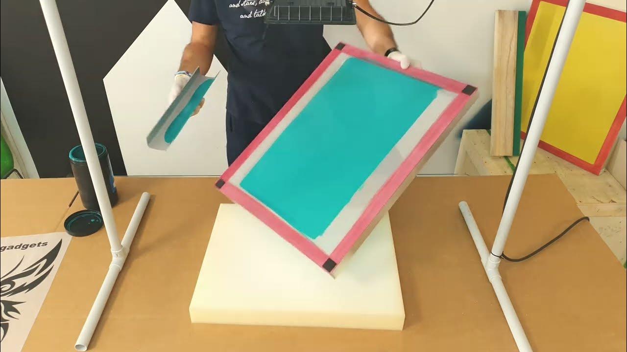 Exposing Screen Printing Frame to UV LED Light YouTube