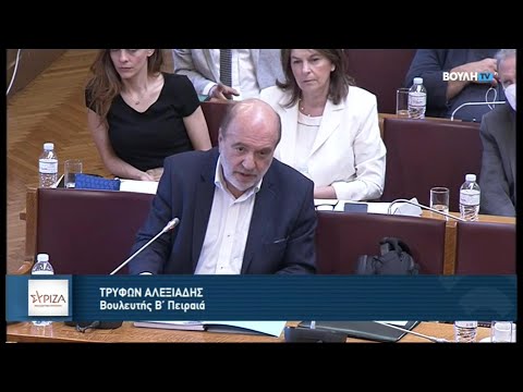 Ο Τρ. Αλεξιάδης στη συνεδρίαση των Επιτροπών της Βουλής για τον απολογισμό/ προγραμματισμό της ΑΑΔΕ