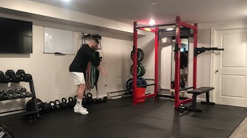 Matthew Ibrahim | Band Resisted Drop Forward Lunge w/ Rebound, Release, Squat Jump & Stick