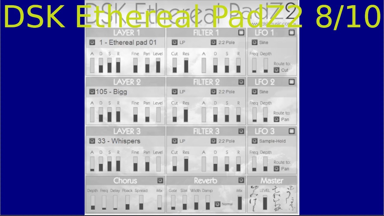 [VST演奏]音質も数も凄い 「DSK Ethereal PadZ 2」 part8