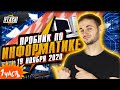 Решаем пробник по информатике ЕГЭ 19 ноября 2020