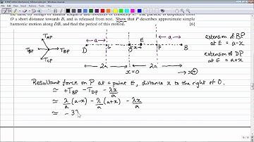 A-Level Further Mechanics SHM part 3 - exam questions