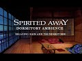 Spirited away rain  thunderstorm in the bathhouse dormitory ambience for sleep studio ghibli asmr