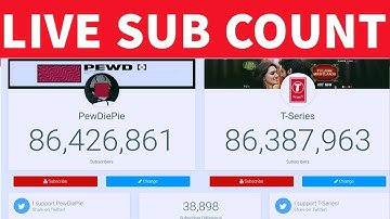 PEWDIEPIE VS T-SERIES LIVE SUB COUNT: WHO WILL PREVAIL? T SERIES VS PEWDIEPIE | SUBSCRIBER COUNT