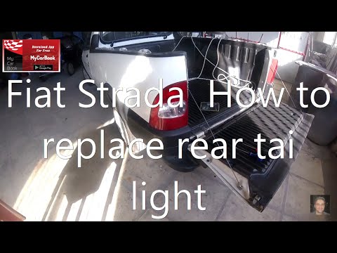 Fiat Strada How to replace rear tai light