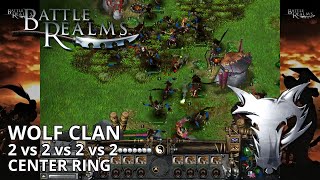 Wolf Clan (2 vs 2 vs 2 vs 2), Center Ring - Battle Realms [PC][HD]
