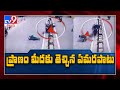 Pedestrian and motorist flung across road in scary hyderabad accident  tv9