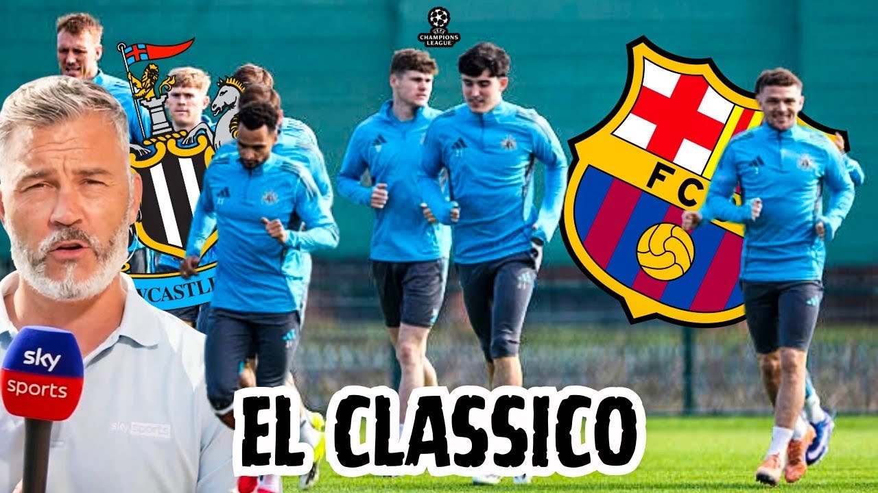 🏀 🏓 «Ньюкасл» готовится к матчу с «Барселоной»: на тренировках играют в баскетбол, настольный тен...