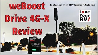Wilson Electronics Mini-Magnetic Mount Cellular Antenna Reviewing the weBoost Drive 4G X Cell Amp + RVTrucker Antenna
