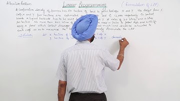 Best Free Topic l ICSE MATH XII l LINEAR PROGRAMMING l Formulation of LPP l L1352
