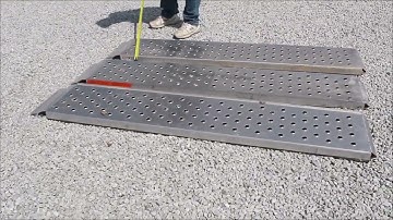 CUSTOM MADE ALUMINUM RAMPS QTY3 For Sale