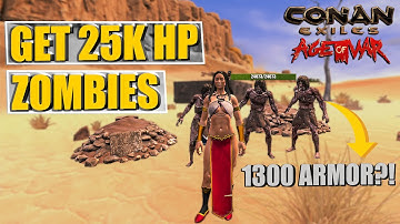 Highest HP Zombie You Can Get - Ultimate Zombie Guide - Conan Exiles Age Of War Glitches