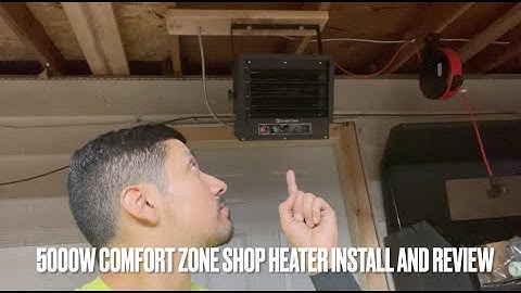Comfort Zone Shop Heater Install and Review