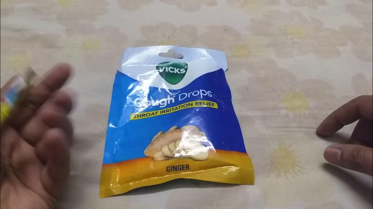 Vicks Cough Drops Ginger Flavor! YouTube