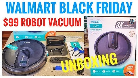Walmart Black Friday $99 ANKER EUFY ROBOVAC 25C Robot Vacuum UNBOXING