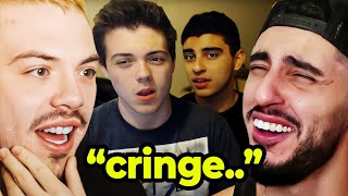 FaZe Rain & Adapt React To Their OLD YouTube Videos.. (cringe)