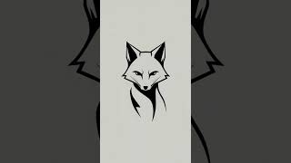 Minimalistic vector fox