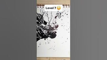 How to Draw Zoro in different levels 😳 #shorts #anime #drawing