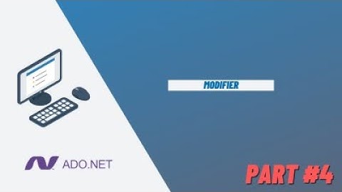 ado.net c# les buttons : modifier, supprimer