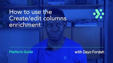 Adverity Platform Guide | How to use the Create or edit columns enrichment in Adverity