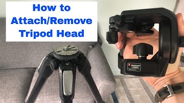 How to Attach and Remove a Tripod Head (Manfrotto 128RC / 190X) for Birding Spotting Scope