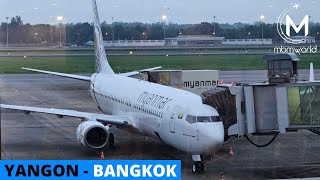 Myanmar National Airlines Flight Experience: UB 019 Yangon to Bangkok