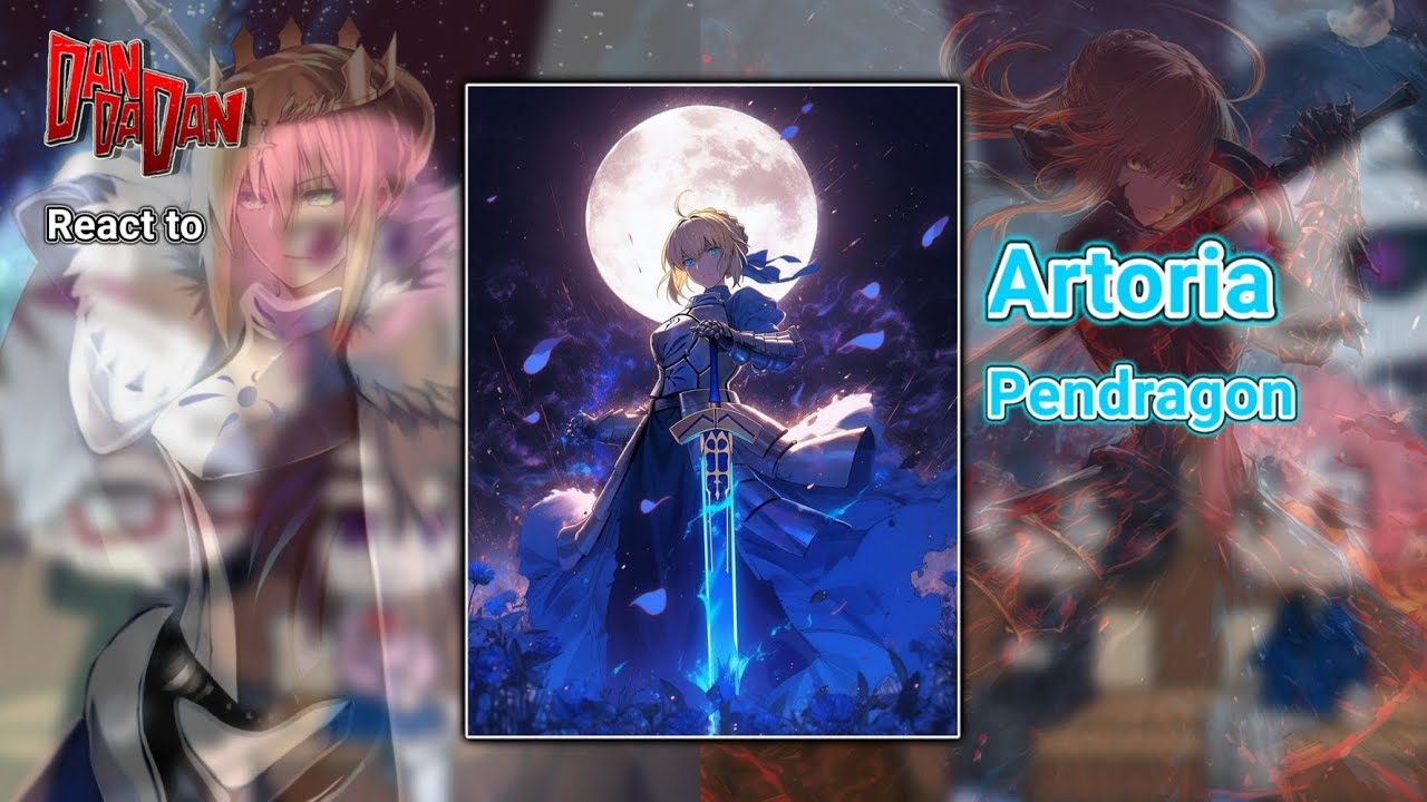 Dandadan react to Artoria Pendragon | Dandadan react to Saber | Fate series | gacha reaction |