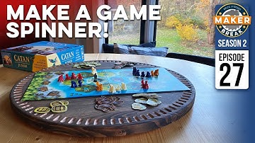 Build a HUGE Lazy Susan for Game Night!