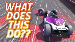 What does the red block in Trackmania do