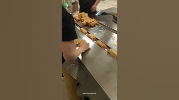 Testing video of automatic cake flow pillow bag pouch packaging machine