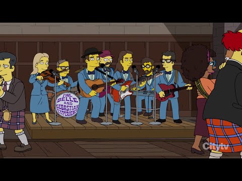 A Belle and Sebastian song and cameo featured in The Simpsons