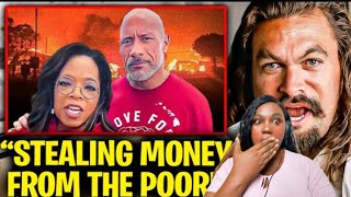 **OMG!!! Jason Momoa EXPOSES Oprah And The Rock EVIL MAUI DONATION PLOT