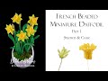 French Beaded Mini Daffodils Part 1 - Stamen and Cone | video tutorial from Bead and Blossom