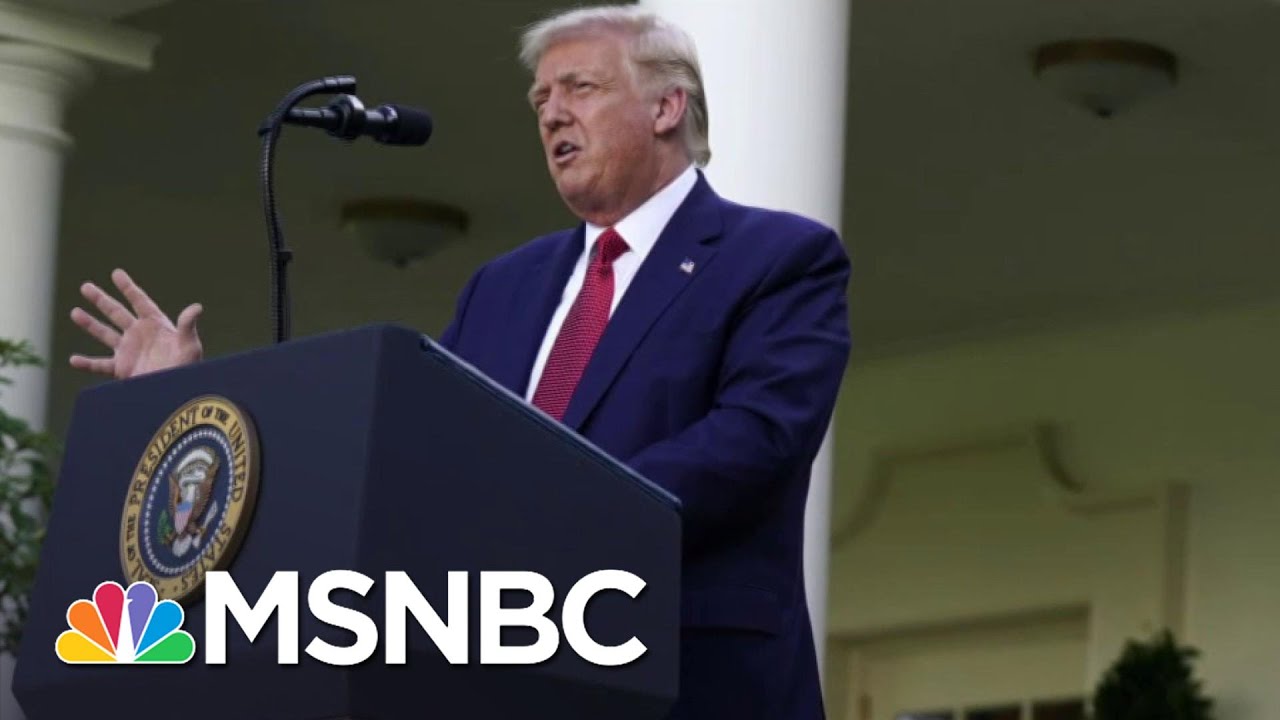 Trump Gives Subdued Rambling Campaign Style Speech In Rose Garden The 11th Hour Msnbc Youtube