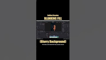 DaVinci Resolve Blurry Background for Vertical & Horizontal Video [ Blanking Fill Tutorial ]