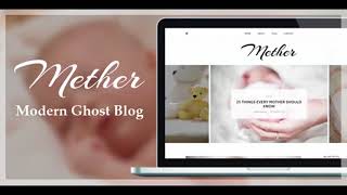 Mether - Modern Responsive Ghost Blog Theme | Themeforest Website Templates and Themes