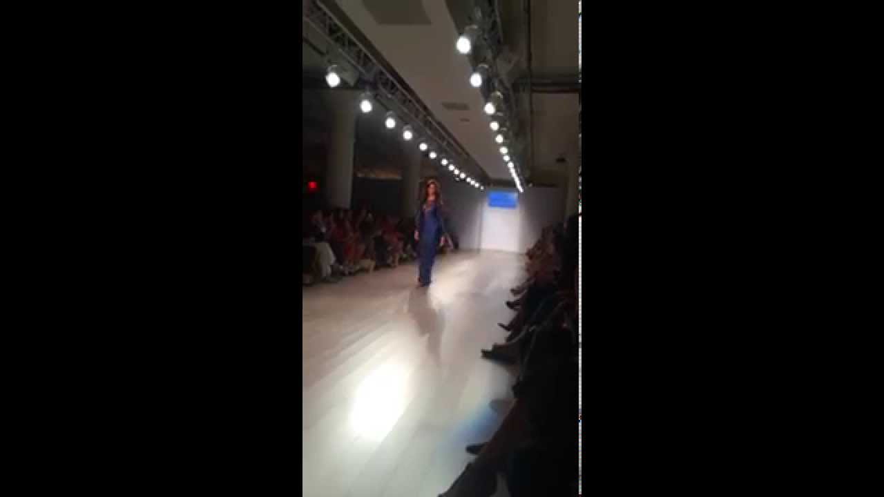 Yasmine Petty Modeling in Walter Mendez Fashion show for NYFW