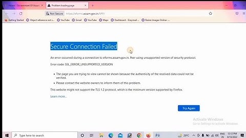 Assam e district login problem solution 100% l how to solve secure Connection Failed l