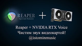 Чистим звук видеокартой! Reaper + NVIDIA RTX Voice! Work with ASIO!!!