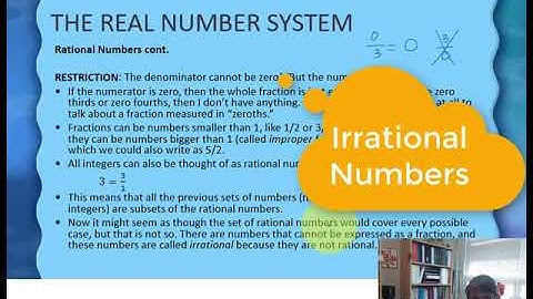 1.2 Algebraic Expressions and Sets of Numbers