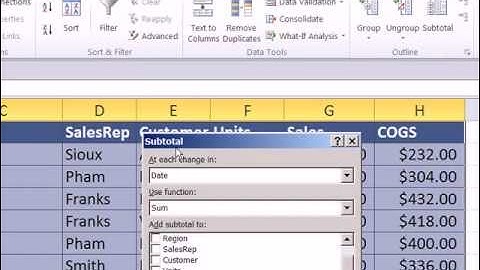 Slaying Excel Dragons Book #38: Data Analysis Subtotal Feature (9 Examples)