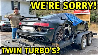 Rebuilding A Wrecked 2020 Audi R8!!! Our FASTEST And Most POWERFUL Build Ever!!!