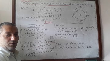 #Mahesh Bhattarai #Theorem #Mathematics #Class 10 #Circle #Cyclic quadrilateral #Opposite angles ...