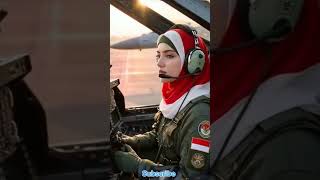 مېړانه او ایمان په یو ځای! 🌤️ Flying with faith and focus.#FemalePilot #AIVideo #SpiritualMoment