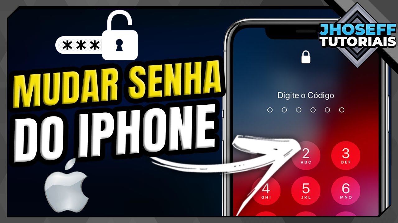 Como MUDAR SENHA DE BLOQUEIO do IPHONE - ATUALIZADO!! - YouTube