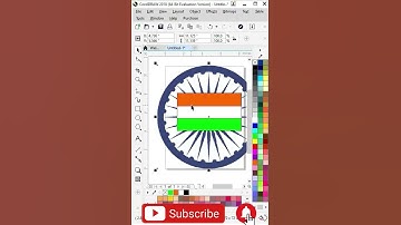 INDIA FLAG TUTORAIL TUTORAIL IN COREL DRAW #shorts #youtubeshorts #india #viral #coreldraw #art