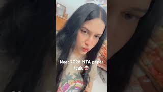 Neet 2026 nta Official Website notice neet dropper 🤡